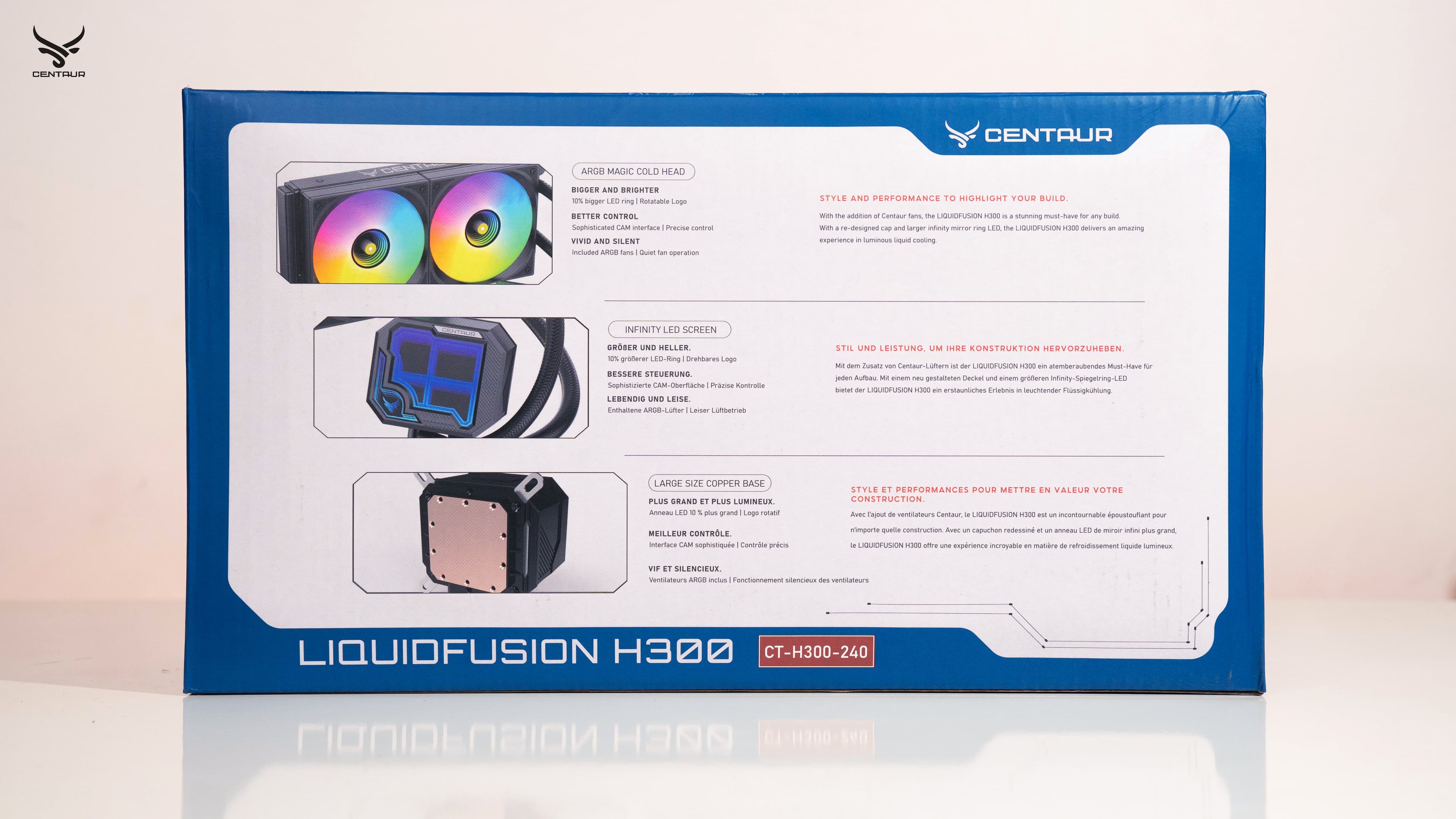 Tản nhiệt nước Centaur CT H300 240 đen