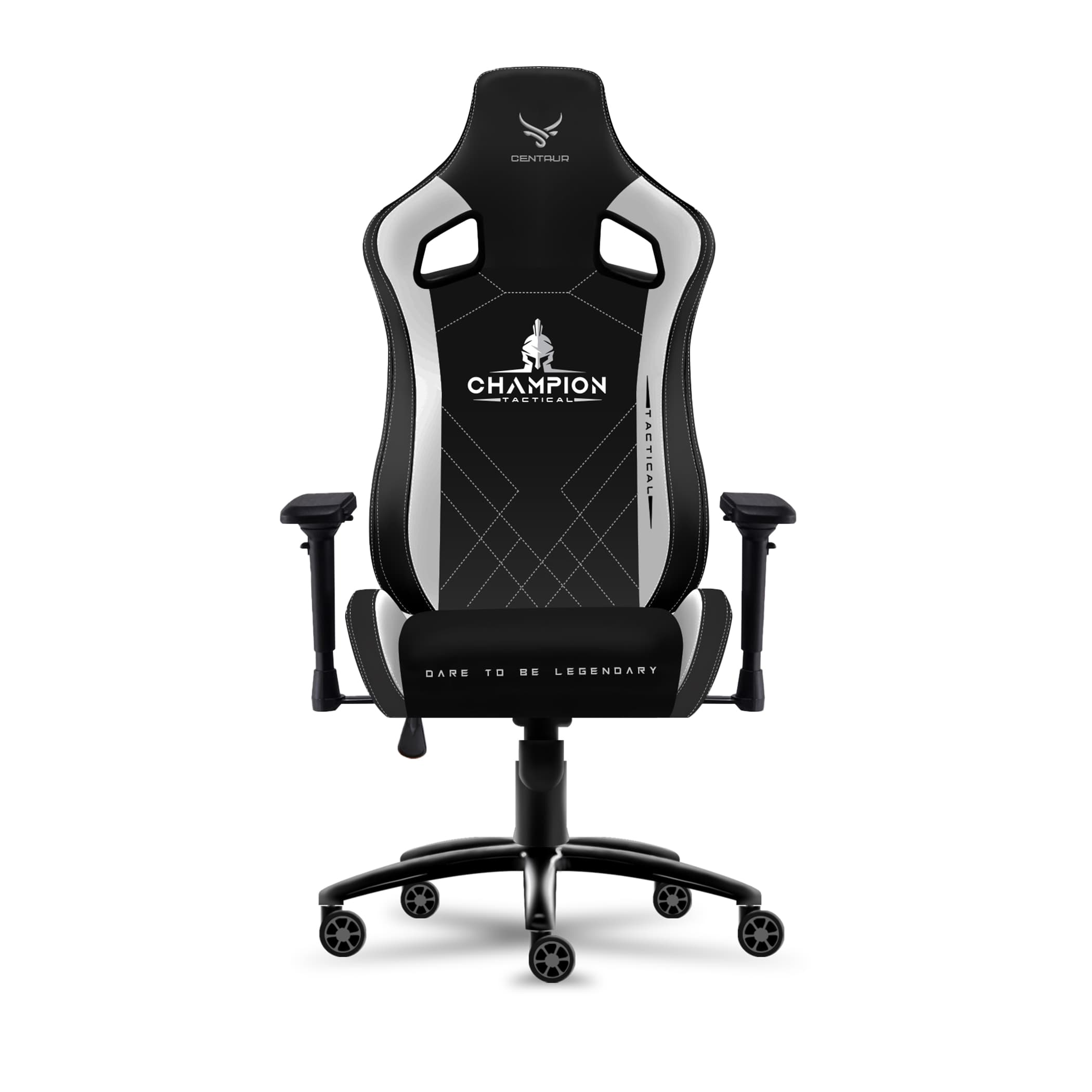 GHẾ GAMING CENTAUR CHAMPION BLACK WHITE