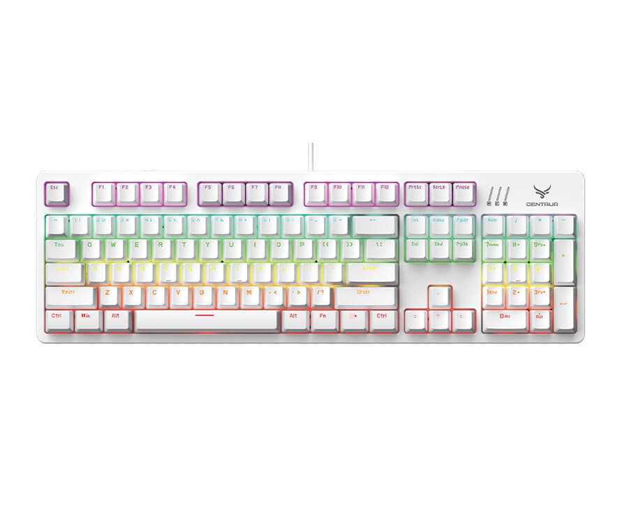 BÀN PHÍM CƠ GAMING GV999W - Trắng