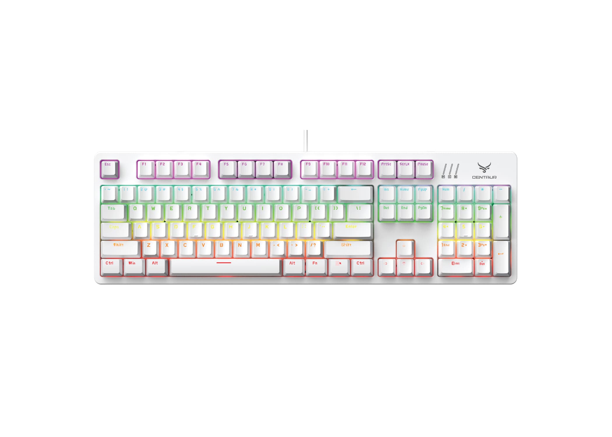 BÀN PHÍM CƠ GAMING GV999W - Trắng